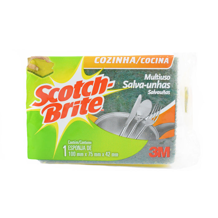 Esponja Scotch-Brite Acanalada Antibacterial X 1 Unidad