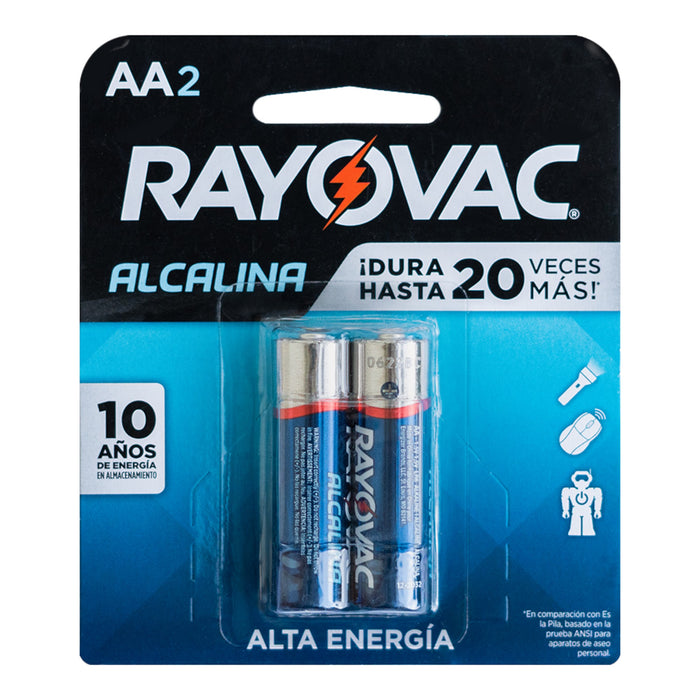 Pilas Alcalinas Rayovac Aa X 2 Unidades