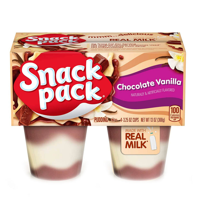 Snack Pack Budín Sabor A Chocolate Vainilla X 360g