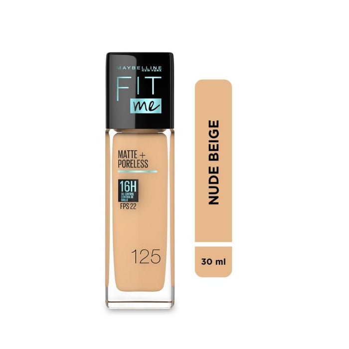 Base Maybelline Maquillaje Fit Me 125 Nude Beige X 30ml