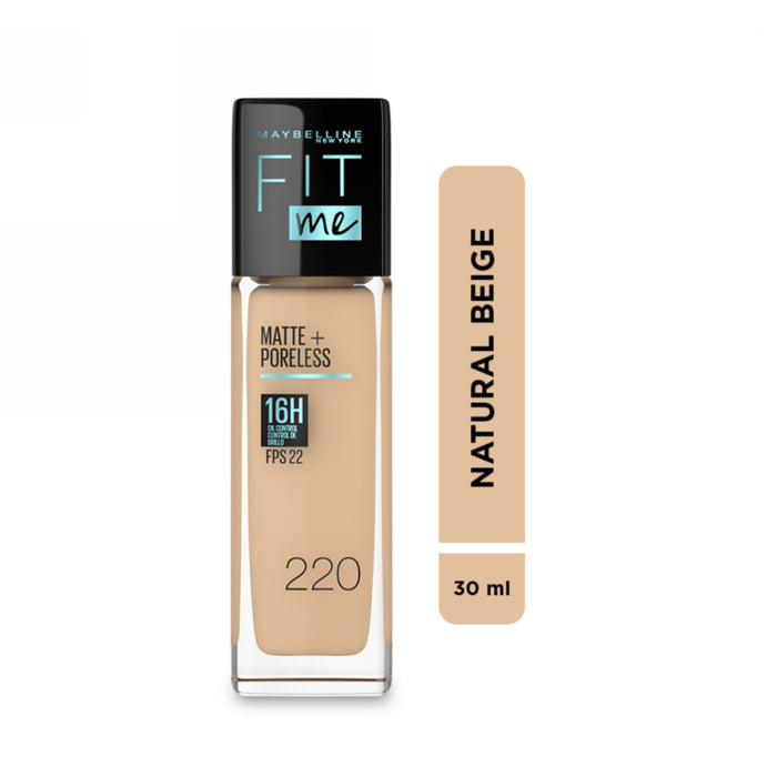 Base de Maybelline Fit Me 230 Natural Buff Matte + Poreless X 30ml