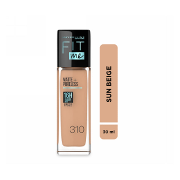 Base de Maquillaje Maybelline Fit Me Sun B 310 Mat + Po X 30ml