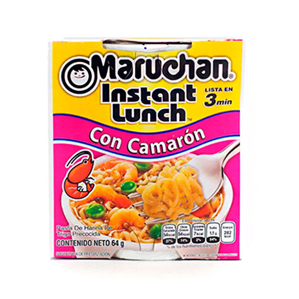 Sopa Maruchan Vaso Sabor Camarón X 64g