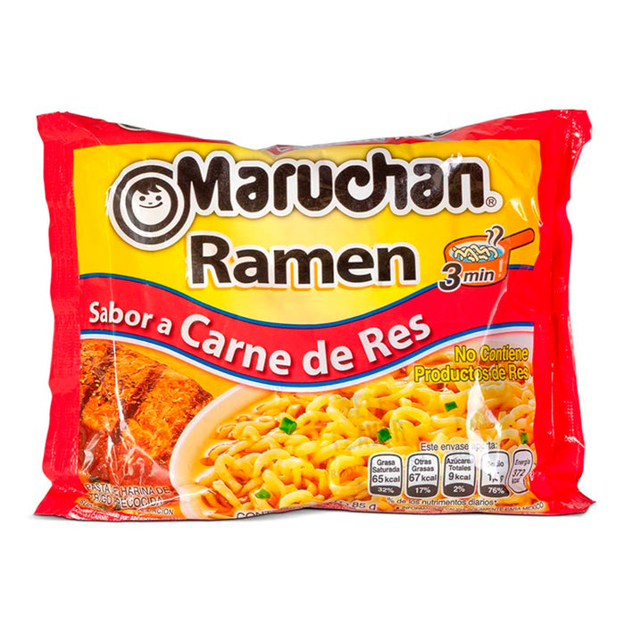 Ramen Maruchan Sabor Carne de Res Bolsa X 85g