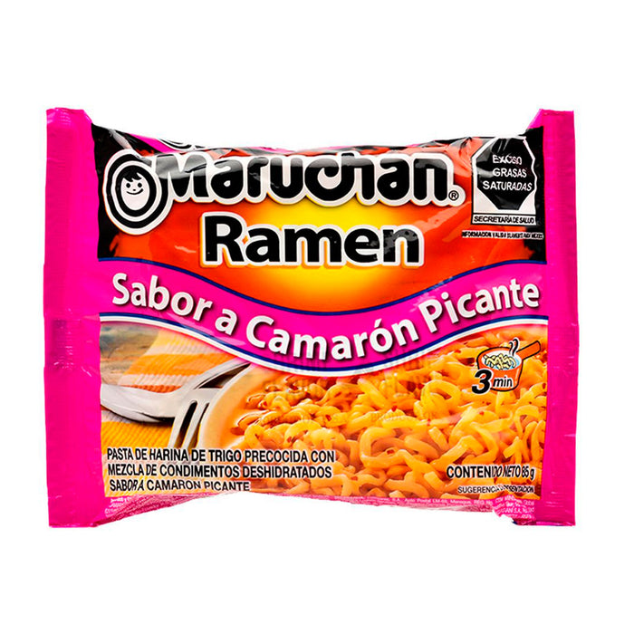 Ramen Maruchan Sabor Camarón Picante Bolsa X 85g