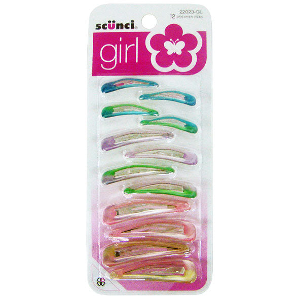 Agarra Pelo Scunci Clips Two Tone S 22023Gl X 12 Piezas