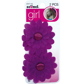 Clips Scunci Girl Flower Salon X 2 Piezas