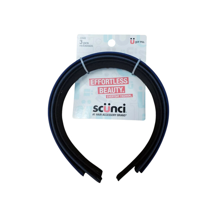 Vincha Para Pelo Scunci X 3 Piezas