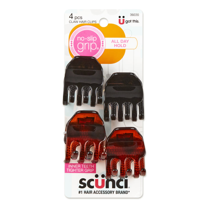 Set De Pinzas Pequeñas Para El Pelo Scunci X 4 Piezas
