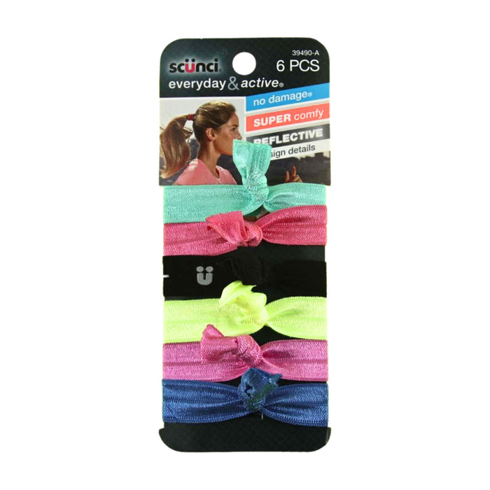 Elásticos Scunci Knotted Ponytailers X 6 Piezas