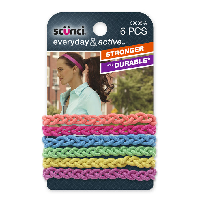 Scunci 6-Pk 3 Strand Elasticos