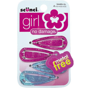 Clips Scunci No Metal Snap Plástico