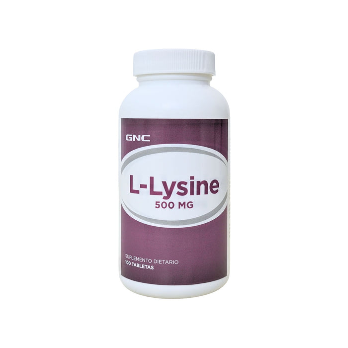 Suplemento Gnc L-Lysine 500Mg X 100 Tabletas