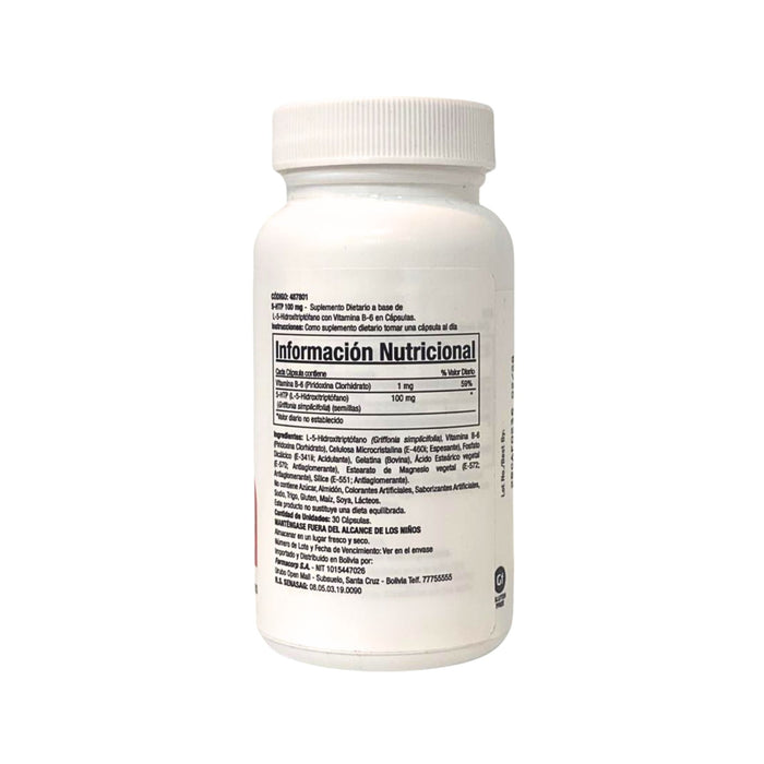 Suplemento Gnc 5-Htp X 30 Cápsulas