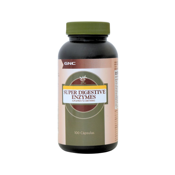 Suplemento Gnc Súper Digestive Enzymes X 100 Cápsulas