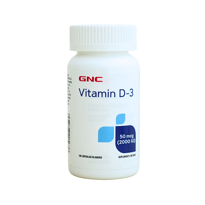 Vitamin D3 2000Ui Gnc X 180 Cápsulas Blandas