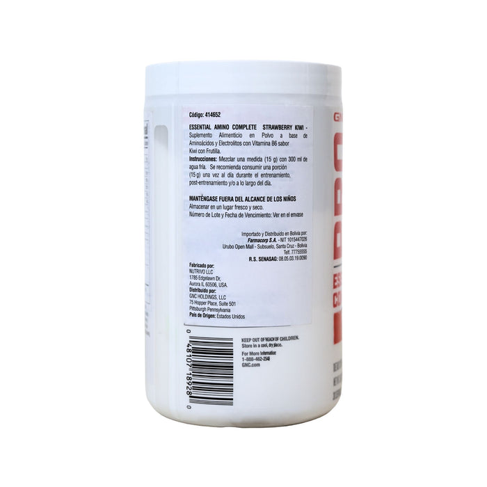 Suplemento Gnc Pro Essential Amino Strawberry Kiwi X 450G