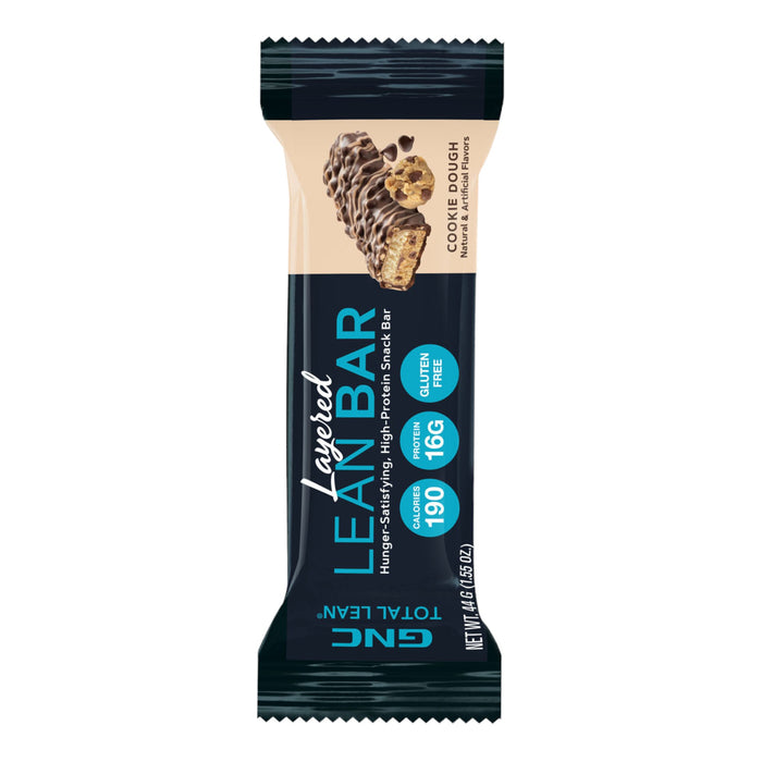 Barra De Proteína Gnc Layered Lean Bar Cookie Dough X 44G