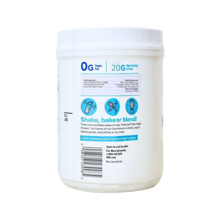 Proteínas Gnc Total Lean Zero Sugar Vainilla Francesa X 480G