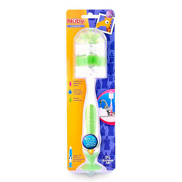Cepillo Lavador Nuby 2 En 1 Para Mamadera Y Tetina