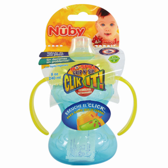 Vaso Clik It Nuby 4M+ X 240 ml