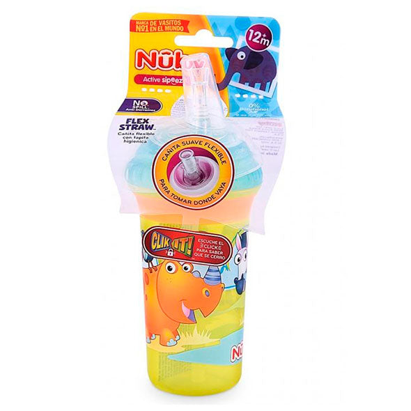 Vaso Clik It Nuby Con Bombilla 12M+ X 270ml