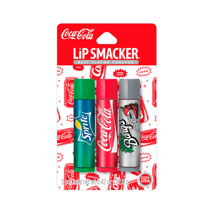 Bálsamo Labial Lip Smacker Trio Coca Cola X 3 Unidades