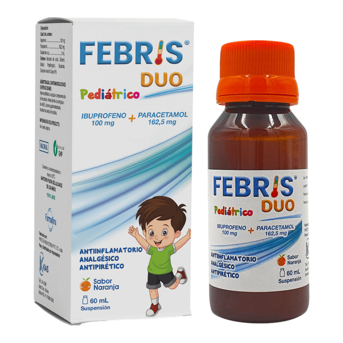 Febris Duo Ibuprofeno Paracetamol Suspensión X 60Ml