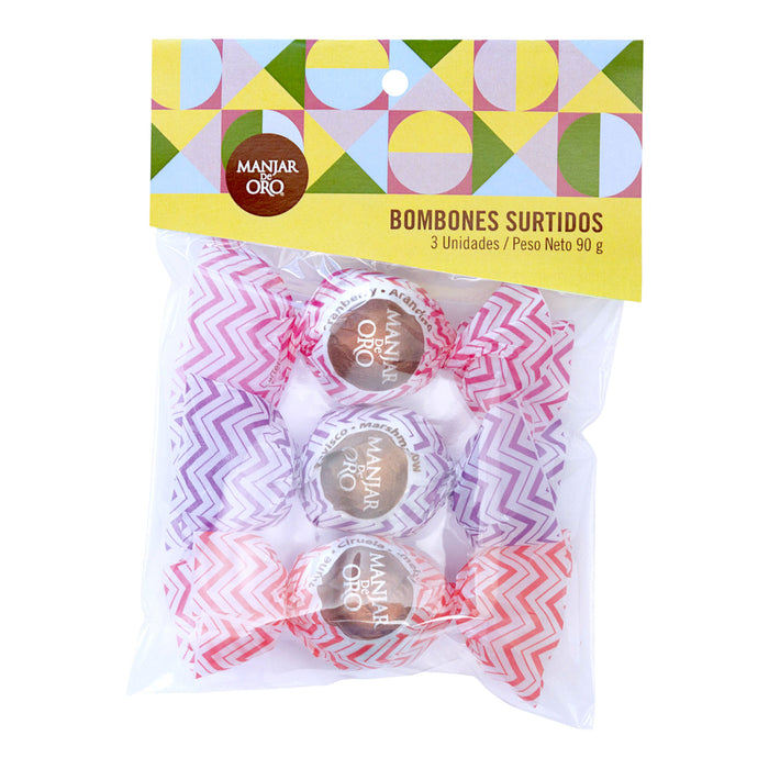 Manjar De Oro Bombones Surtidos 3 Unidades X 90g