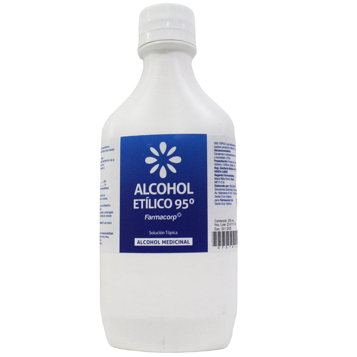Alcohol Etilico 95 Farmacorp X 250ml