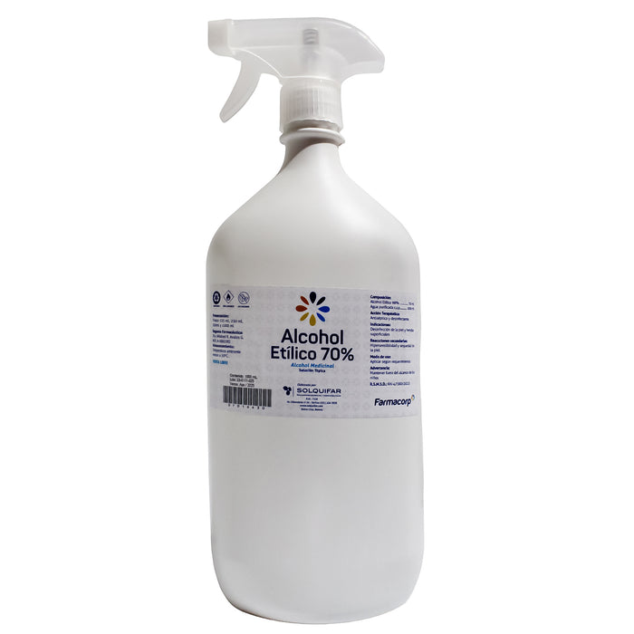 Alcohol Etilico 70 Sol Farmacorp X1 L C Dosif