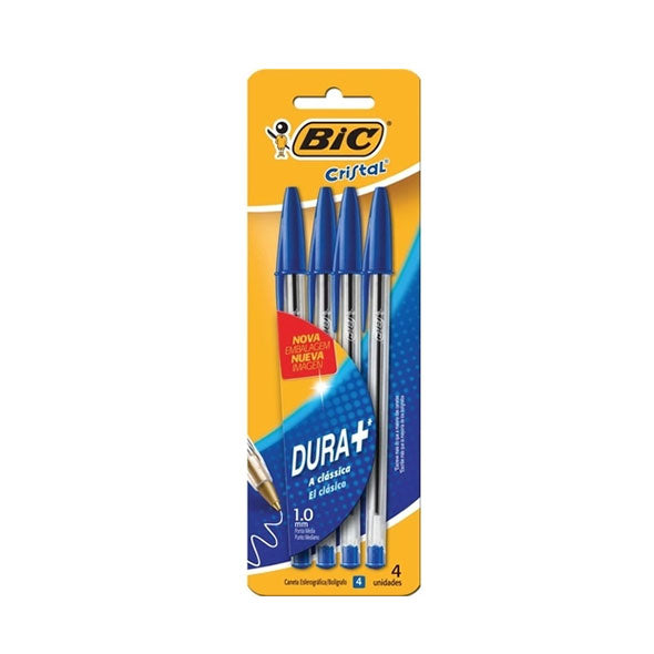 Bic Boligrafo Cristal X 4 Unid Dura+