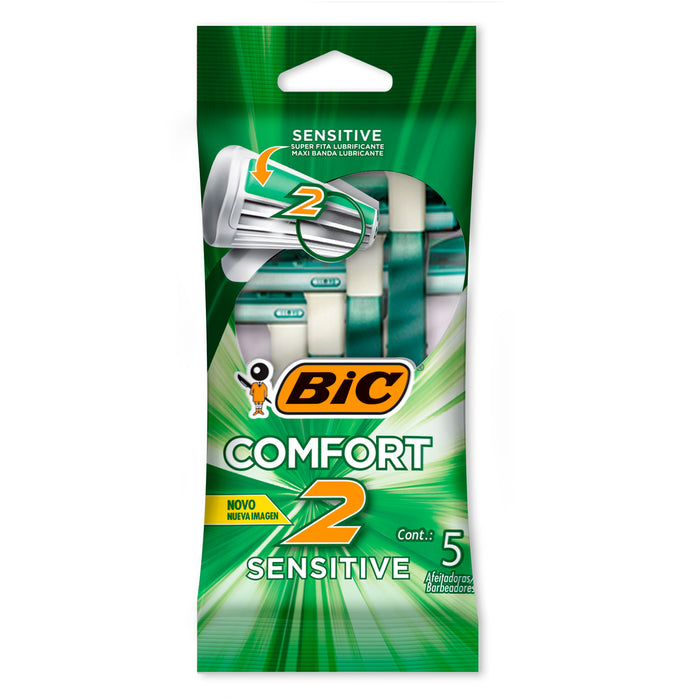 Afeitadora Bic Comfort 2 Sensitive X 5 Unidades