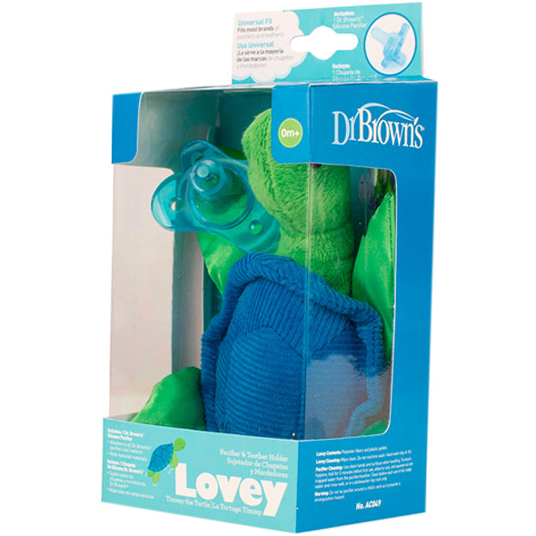 Peluche C Chupete Tortuga Dr Browns 0M+ Silicona