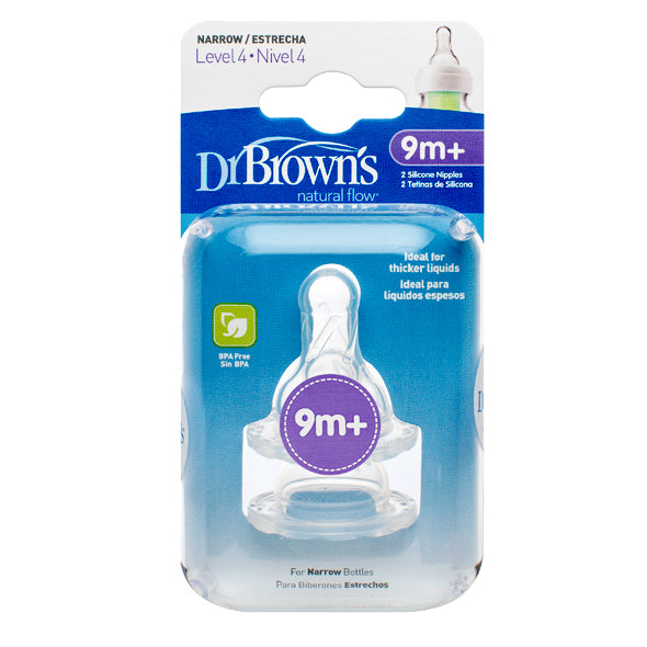Tetina Natural Dr Browns Nivel 4 9 Meses En Adelante X 2 Unidades