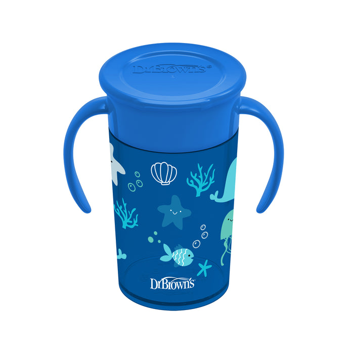 Vaso Antiderrame 360 ¿¿Dr Browns Azul Con Diseño 9M+