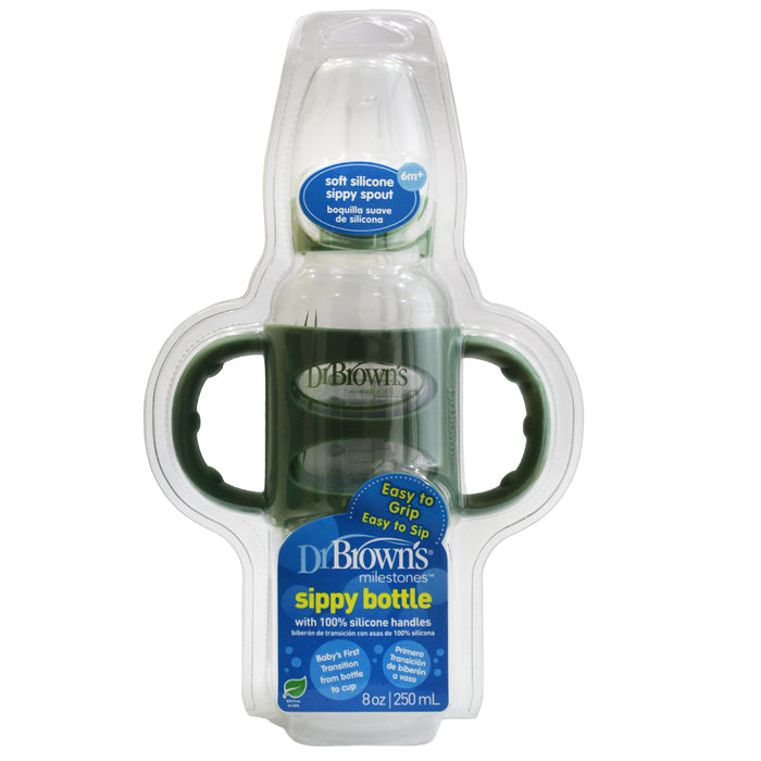 Mamadera Con Asas Dr Browns Verde 6M X 250ml