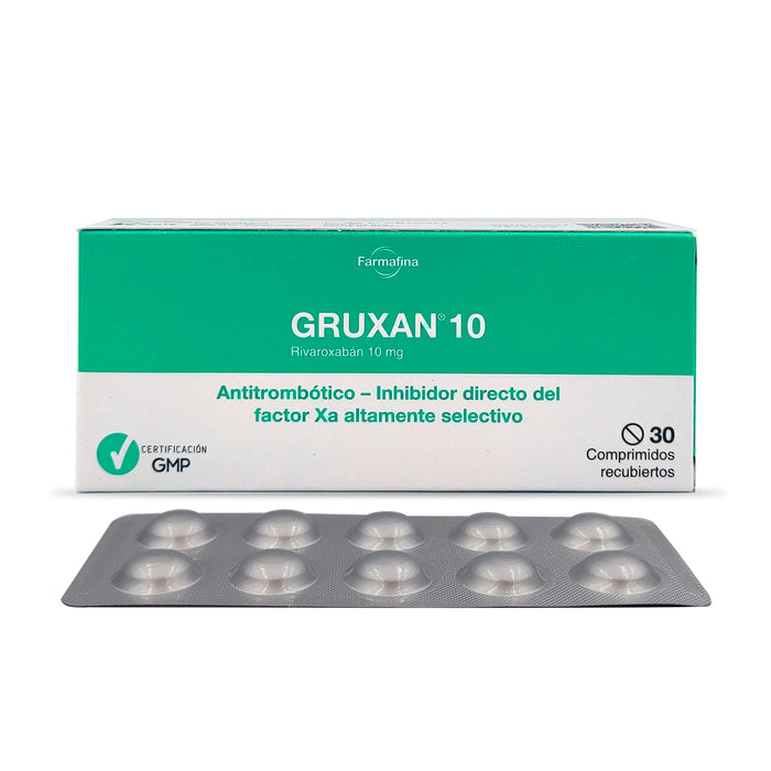 Gruxan 10 Rivaroxaban 10Mg X Comprimido