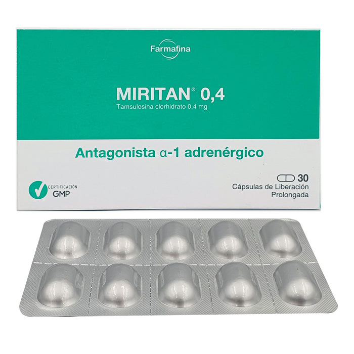 Miritan 0.4Mg Tamsulosina X Capsula De Liberación Prolongada