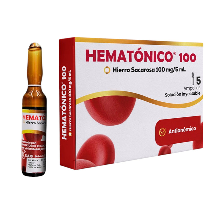 Hematonico 100mg Hierro Sacarosa IV X Ampolla/5ml