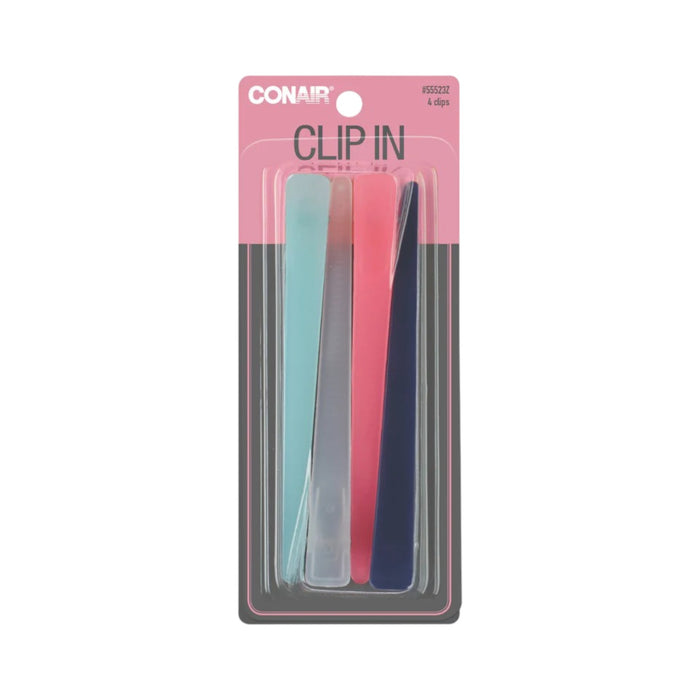CONAIR PINZA P/PELO X 4PZA COLORES SURTIDOS