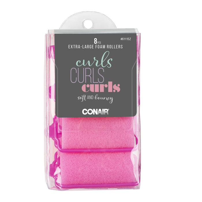 Rulos de Espuma Conair Extra Largos X 8 Unidades