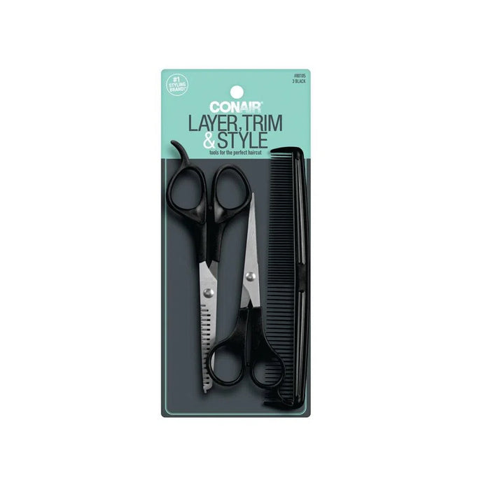 Set Conair Tijeras + Peine X 3 Piezas