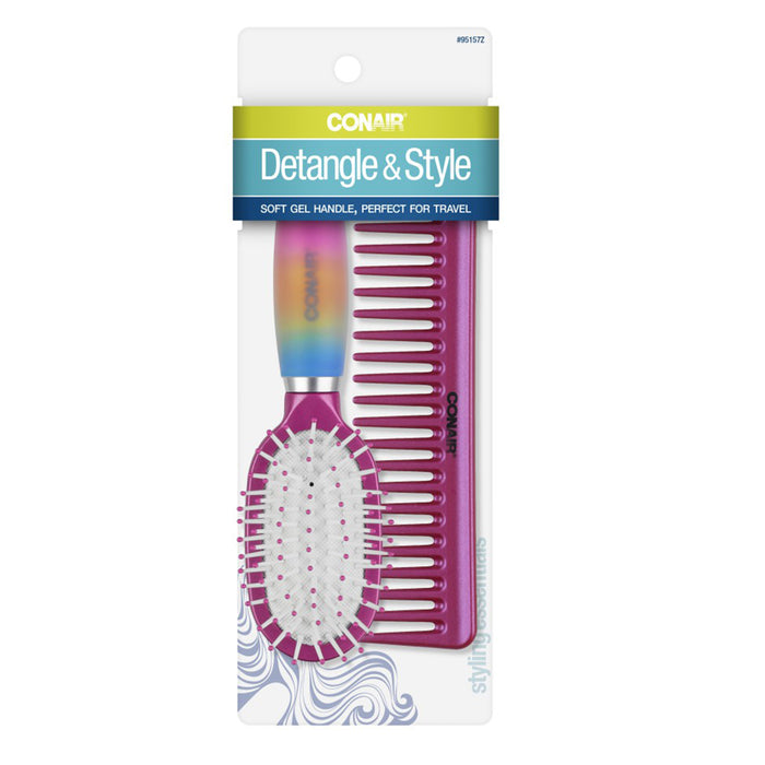 Set Peine y Cepillo Conair Mango Gel And Combo
