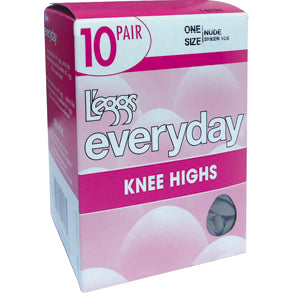 Leggs Everyday Knee Highs Nude 1 Size J98