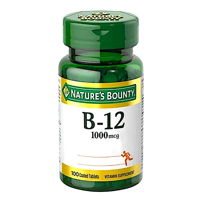 Suplemento Natures Bounty Vitamina B12 1000mcg X 100 Tabletas