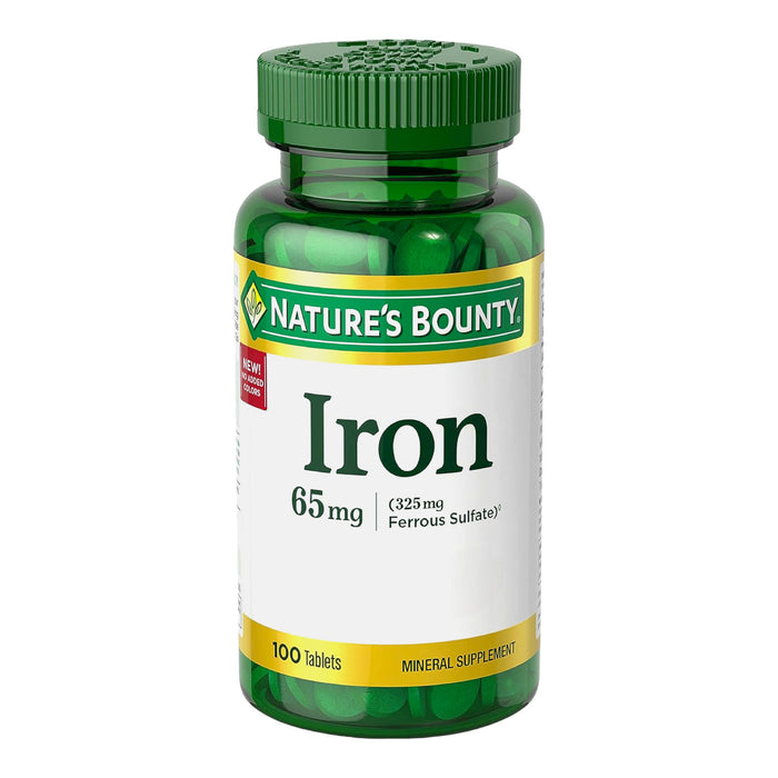 Suplemento Dietético Natures Bounty Hierro 65Mg X 100 Tabletas