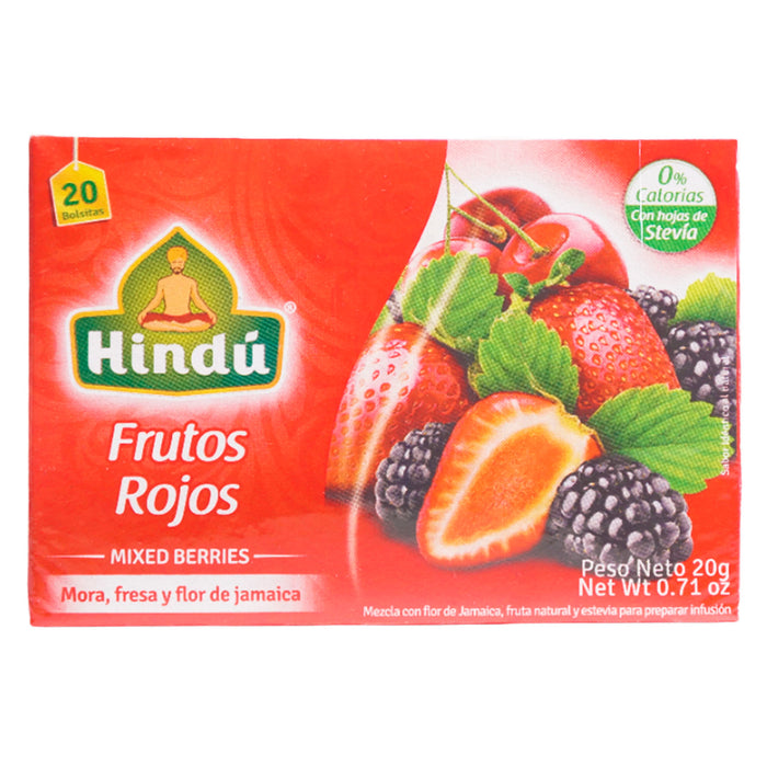 Té Hindú Frutos Rojos X 20 Sobres
