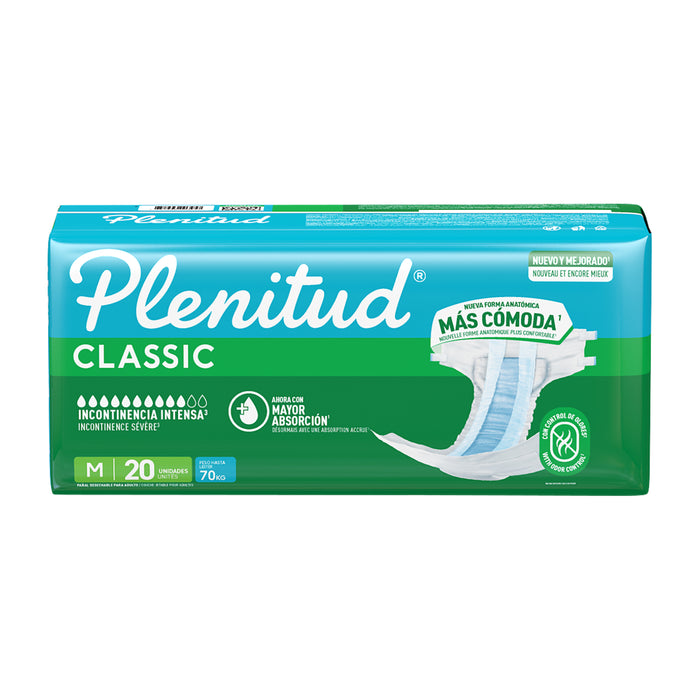 Plenitud Classic Talla M Unisex X 20 Unidades