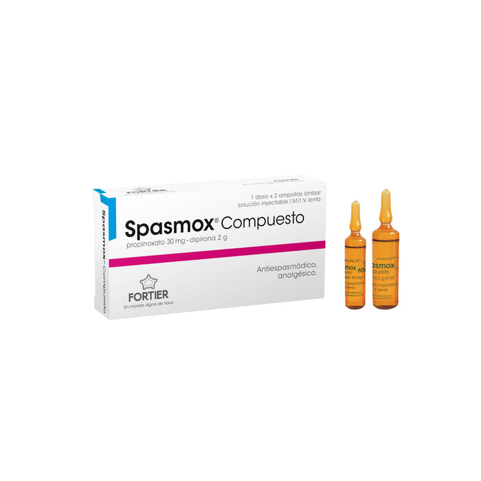 Spasmox Compuesto Dipirona/Propinox Im-Iv X 2 Ampollas 